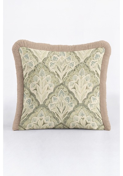Damask Osmanlı Desenli Saçaklı Yastık Kılıfı-zarif Otantik Klasik Yeşil Krem Püsküllü Kırlent Kılıfı Kayıp Atlas Ritüel Damask Osmanlı Desenli Saçaklı Yastık Kılıfı-zarif Otantik Klasik Yeşil Krem Püsküllü Kırlent Kılıfı Kayıp Atlas Ritüel