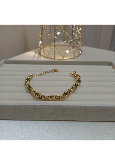 Halat Gold Bileklik Altın