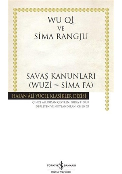 Savaş Kanunları Wuzi - Sima Fa Karton Kapak