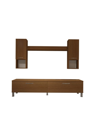 Decoraktiv Eko 5da Mdf Std Krom Ayaklı Tv Ünitesi Tv Sehpası Ceviz