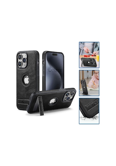 Apple Uyumlu iPhone Bellance 15 Pro Max Telefon Kılıfı Yüksek Kaliteli 0670bk 15pro Siyah