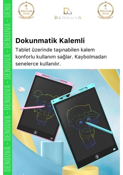 Dijitalçizimtableti Lcd Grafik Çizim Not Yazma Dijital Çocuk Yazı Tahtası Hafif Taşınabilir Model R