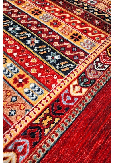Afghan Antik Desenli Otantik Görünümlü Esoteric Vintage Kırmızı Halı Af02 Multi