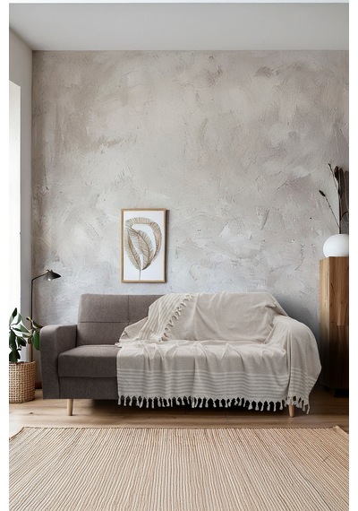 Pamuklu Kaymaz Koltuk Örtüsü&koltuk Şalı 170x210