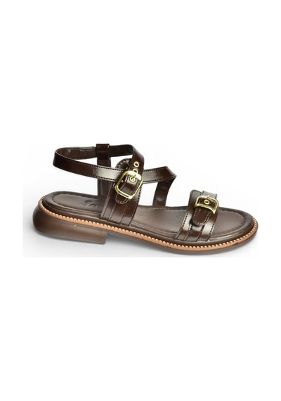 Fox Shoes Y996062509 Kahverengi Toka Detaylı Kadın Sandalet
