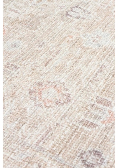 Eko Halı Grace Grc 03 Beige Vintage Halı Pastel Klasik Desenli Saçaklı Salon Halısı Bej