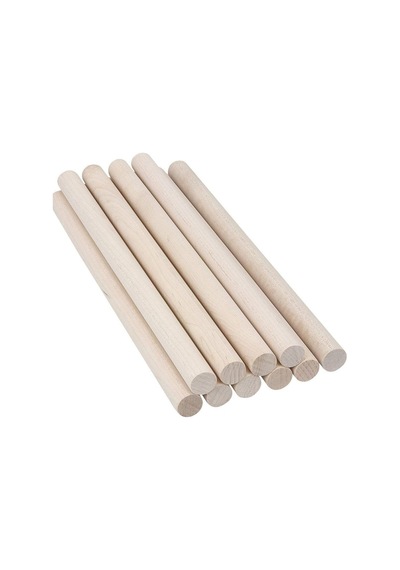 20-22mm 30cm Ahşap Makrome Çubuğu - 5 Adet