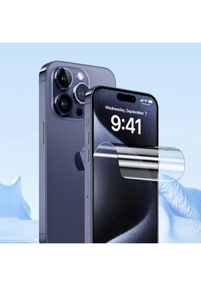 Apple Uyumlu   iPhone 17 Ön Body Ultra Ekran Koruyucu Şeffaf Nano Jelatin