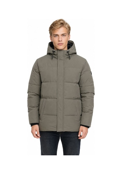 Loft Erkek Yeşil Kapüşonlu Regular Fit Mont Lf2043696 Q1.v1 Açık Haki