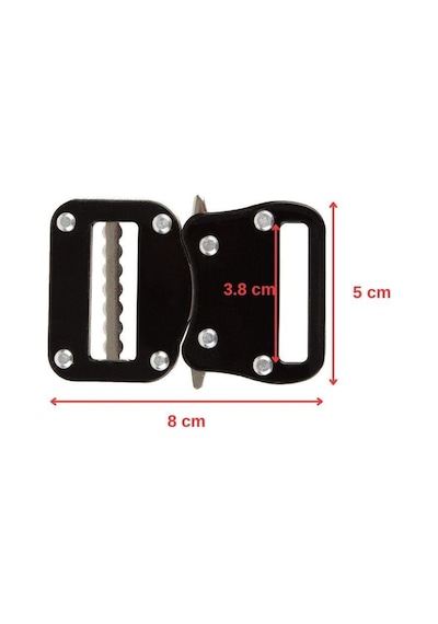 4cm Güçlendirilmiş Taktik Kemer Tokası Siyah-56055 Siyah