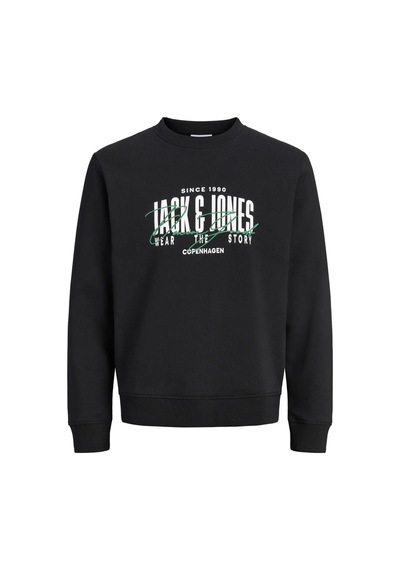 Jack & Jones Jjaero Erkek Sweatshirt SIYAH