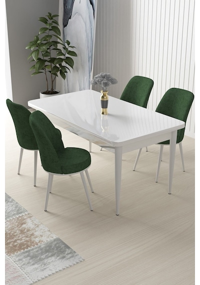 Canisa Nil Serisi 70x110 Sabit Mutfak Masası Takımı Beyaz Masa 4 Haki Yeşil Sandalye Beyaz Masa Sandalye Haki Yeşili Canisa Nil Serisi 70x110 Sabit Mutfak Masası Takımı Beyaz Masa 4 Haki Yeşil Sandalye Beyaz Masa Sandalye Haki Yeşili