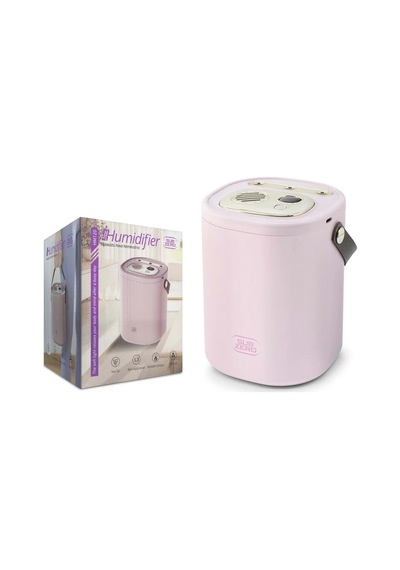 Exenar - Pembe - Şarjlı Ultrasonic Hava Nemlendirici Buhar Makinesi 1500ml Şarjlı Buhurdanlık