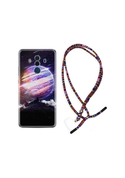 Huawei Mate 10 Pro Kılıf Rasta Boyun Askılı Super Planet 1797