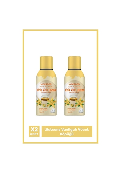 Watsons Vanilyalı Vücut Köpüğü X2 Adet