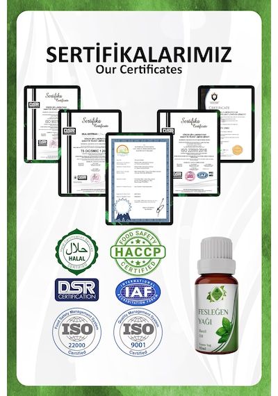 Fesleğen Yağı Basil Essential Oil 10 Ml.