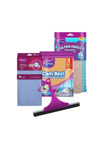 Cam Temizliği Ve Mikrofiber Bez Paketi
