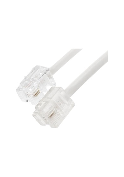 30 Metre Rj11 Telefon Kablosu 2 Pinli Hazır Köken Kablo