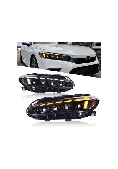 Autogp Honda Civic Fe1 Ön Far Lambası 4 Lens 2021+