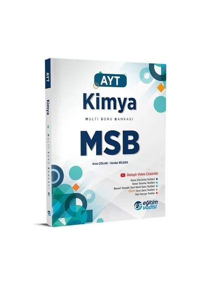 Eğitim Vadisi Yayınları AYT Kimya Msb Multi Soru Bankası