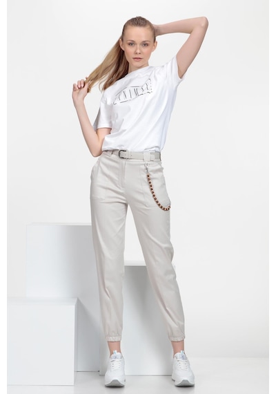 Jogger Pantolon Beyaz