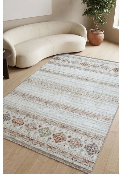 Hoom Rugs Bahar 3008 Multi Etnik Desenli Akrilik Halı Çok Renkli