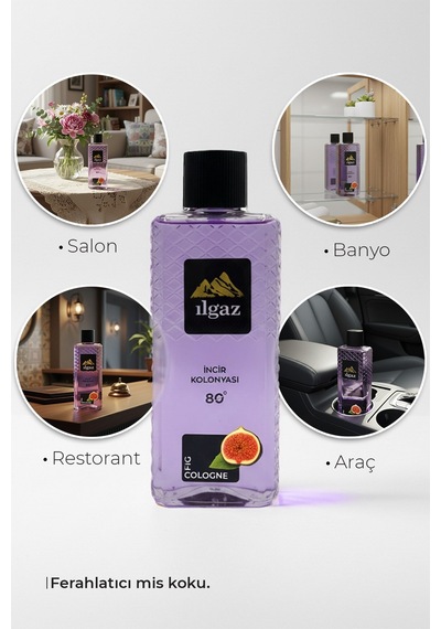 İncir Kolonyası 400 Ml 80 Derece, Meyvemsi & Zarif Koku Elegance Series