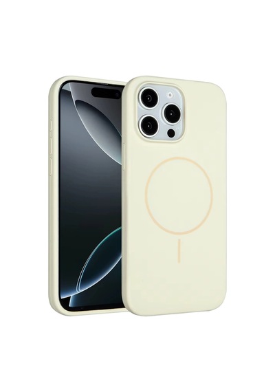 Joko Apple iPhone Uyumlu - 14 Pro Max Kılıf Jully Magsafe Kapak - Bej