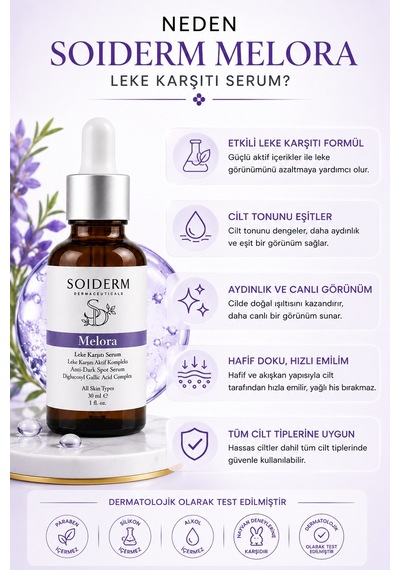 Soiderm Melora Leke Karşıtı Serum