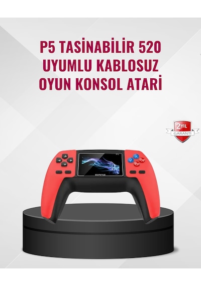 P5 Retro Gamepad 520 Oyunlu Taşınabilir Oyun Konsolu