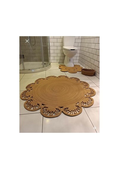 Hasır,jüt, Kilim, Paspas, Mutfak Halısı, Banyo Paspası, Halı,yolluk,4 Lü Takım Daire Bambu Bambu