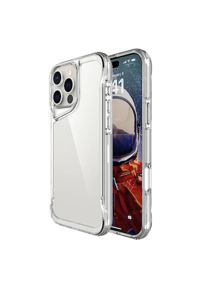 Apple Uyumlu iPhone 16 Pro Kılıf Köşe Korumalı Şeffaf Zırhlı Sert Kapak