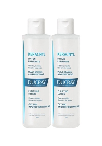 Ducray Keracnyl Yağlı ve Akneli Ciltler İçin Losyon 2 x 200 ML