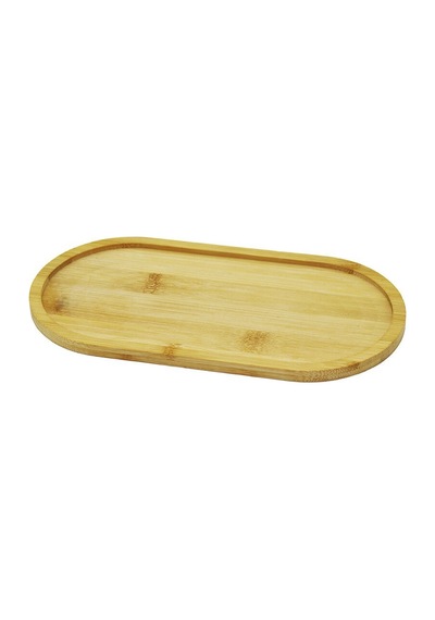 Pablıto Pbt-278 Ahşap Bambu Yağdanlık Altlık 20x10x0.8cm Oval Mini Tepsi Diğer