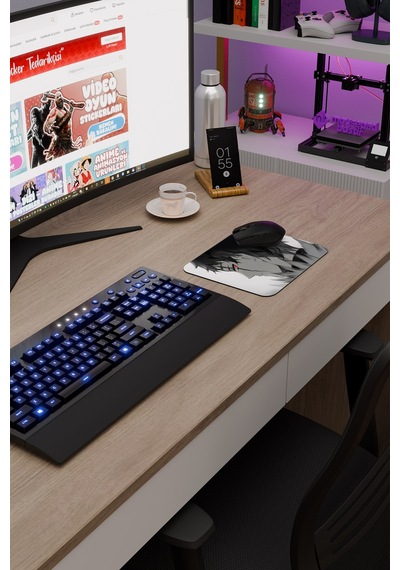 Black Clover Anime V4 - 22x18 Gaming Kauçuk Kaymaz Taban Mouse Pad Fare Altlığı