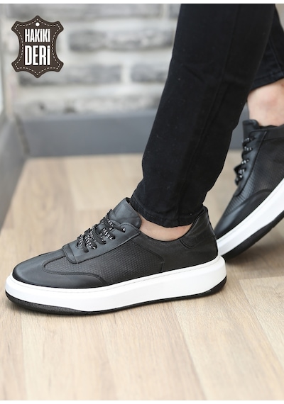 Hakiki Deri Günlük Rahat Erkek Sneaker Ayakkabı Agen5775 001