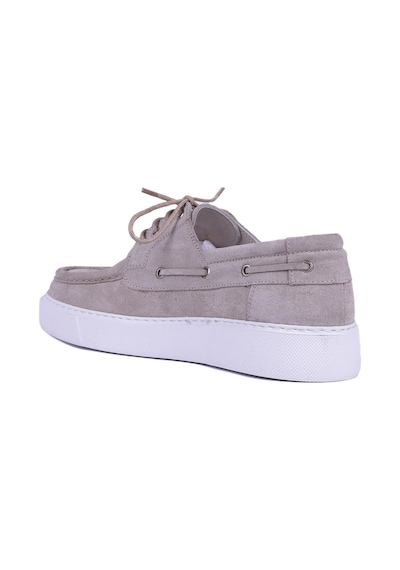 Shoetyle - Hakiki Süet Deri Bej Rengi Günlük Erkek Ayakkabı - 115-k512-1065-1612