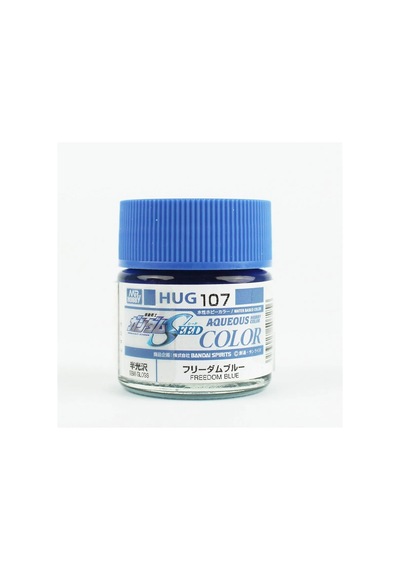 Mr.hobby Hug-107, 10 Ml. Freedom Blue Aqueous Gundam Maket Boyası Standart