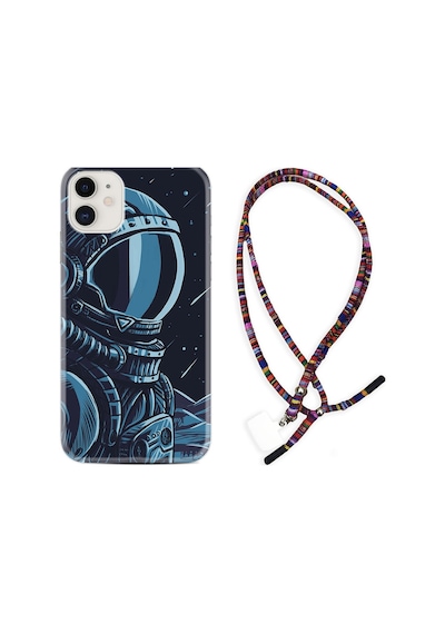 Apple Uyumlu iPhone 12 Kılıf Rasta Boyun Askılı Astro 1870