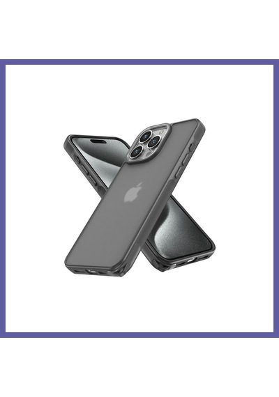 Bezos İphone 14 Pro Uyumlu Kılıf Elegant Kapak - Titan Gri Nıda