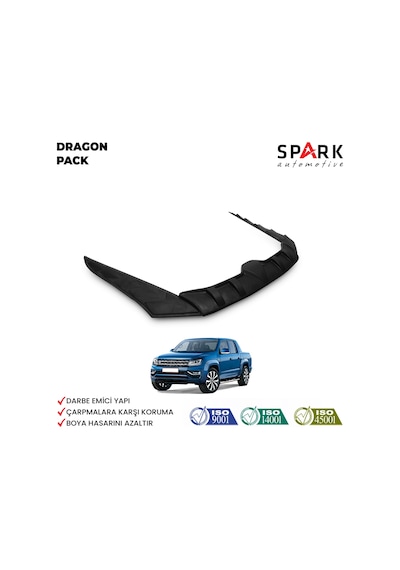 Volkswagen Amarok 2010-2022 Yıl Aralığı Uyumlu Dragon Pack 3 Parça Siyah