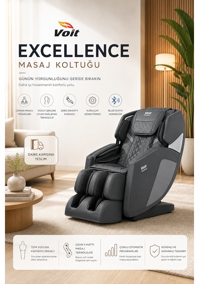 Voit Excellence Masaj Koltuğu / N - Siyah