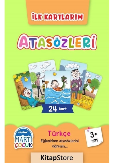 Atasözleri - İlk Kartlarım 3+ Yaş- Martı Yayınları