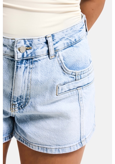 it's basic Kadın Ice Renk 4s6-3 Mom Fit Cep Detaylı Komfort Kumaş Denim Şort Ice Rengi it's basic Kadın Ice Renk 4s6-3 Mom Fit Cep Detaylı Komfort Kumaş Denim Şort Ice Rengi