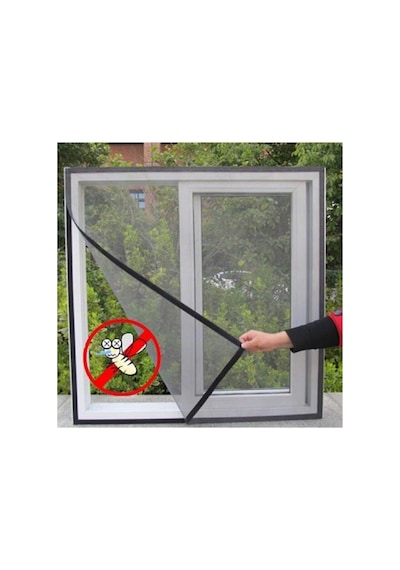 Cırt Bantlı Yapışkanlı 100cm X 150cm Kesilebilir Pencere Sinekliği Genel