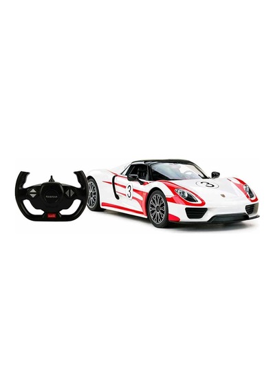70710 1:14 Uzaktan Kumandalı Porsche 918 Spyder Weissach Işıklı Araba 32 Cm Çok Renkli