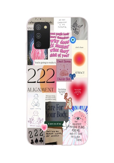 Samsung Galaxy Uyumlu A02s Desen072 Çok Renkli