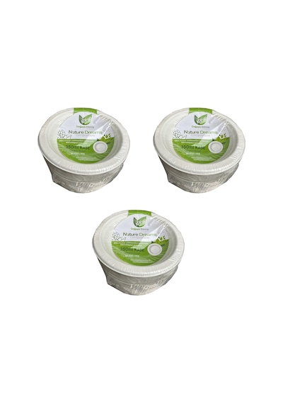 Roll-up Nature Ekolojik Karton Kağıt Tek Kullanımlık Çorba Kasesi - 400 Cc - 50 Adetlik 3 Paket