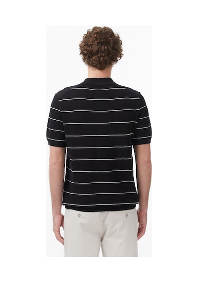 Nautica Erkek Siyah Regular Fit Kısa Kollu Çizgili Trikoçizgilis65119t