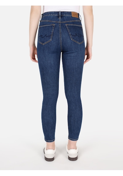 Colins 760 Diana Süper Dar Kesim Yüksek Bel Dar Paça Mavi Kadın Pantolon Cl1071322 Denim